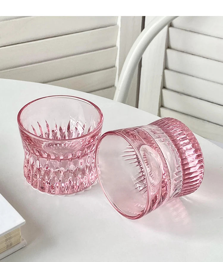 Women's Home Delicate Whiskey Wine Glass Ice Hockey Glass