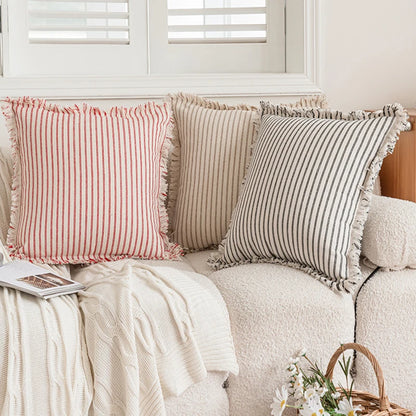 Striped Jacquard Pillow Covers