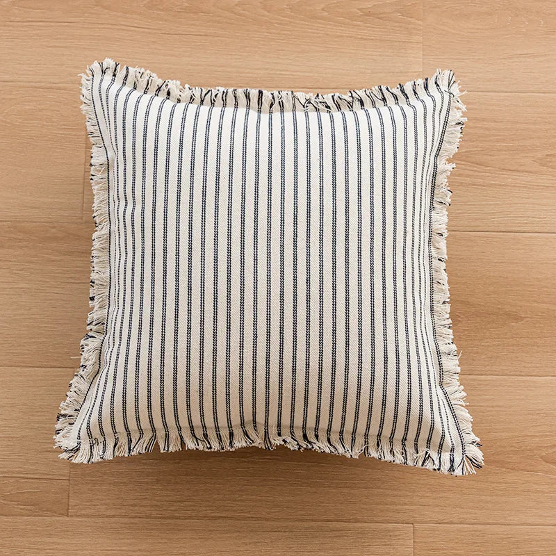 Black Striped Pillow Case