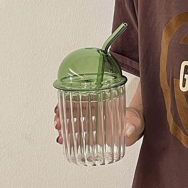 Creative Bobo Cup with Straw and Lid