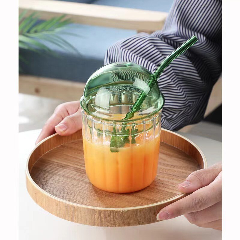 Creative Bobo Cup with Straw and Lid