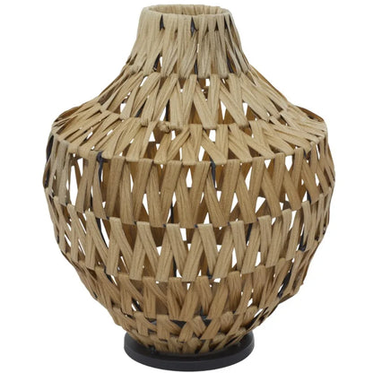 Rattan Vase, Coastal Home Decor