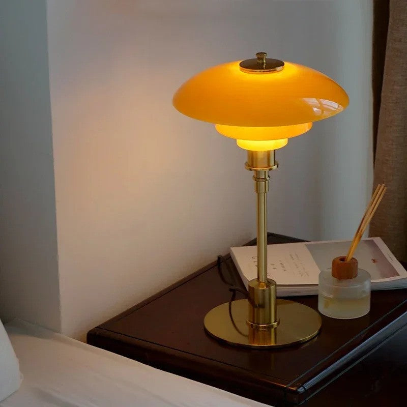 Bedroom Vintage Glass Table Lamp