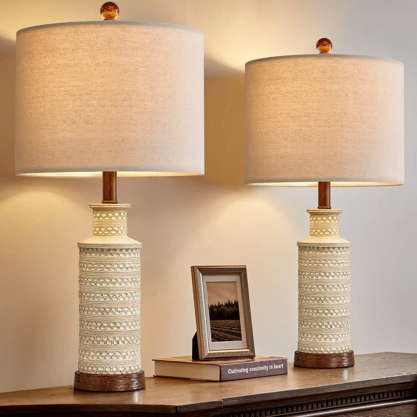 Farmhouse decor lamps