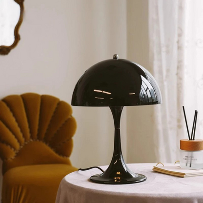 Minimalist Table Lamp Glossy Black