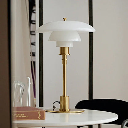 Living Room Retro Glass Table Lamp