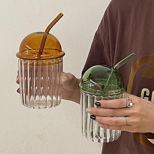 Creative Bobo Cup with Straw and Lid