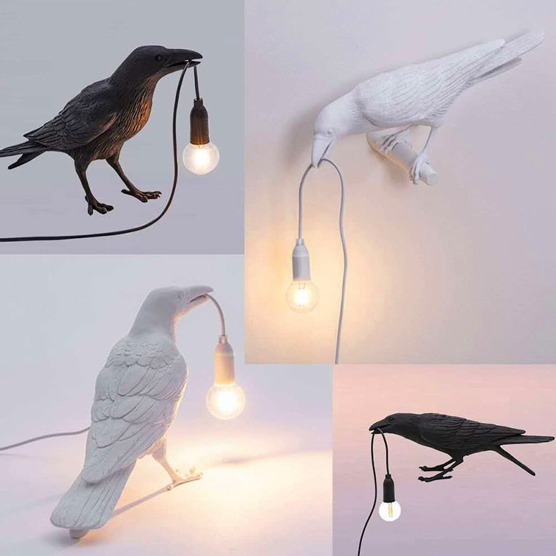 Crow wall online lamp