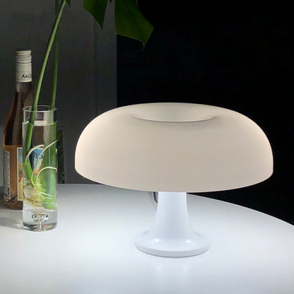 Mushroom table lamp white