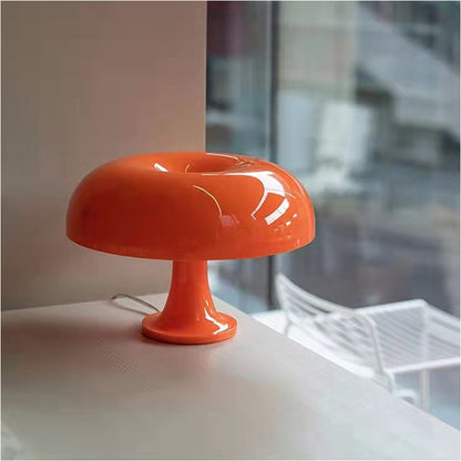 Mushroom table lamp orange